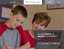 Tablet Screenshot of clinicarecorp.com